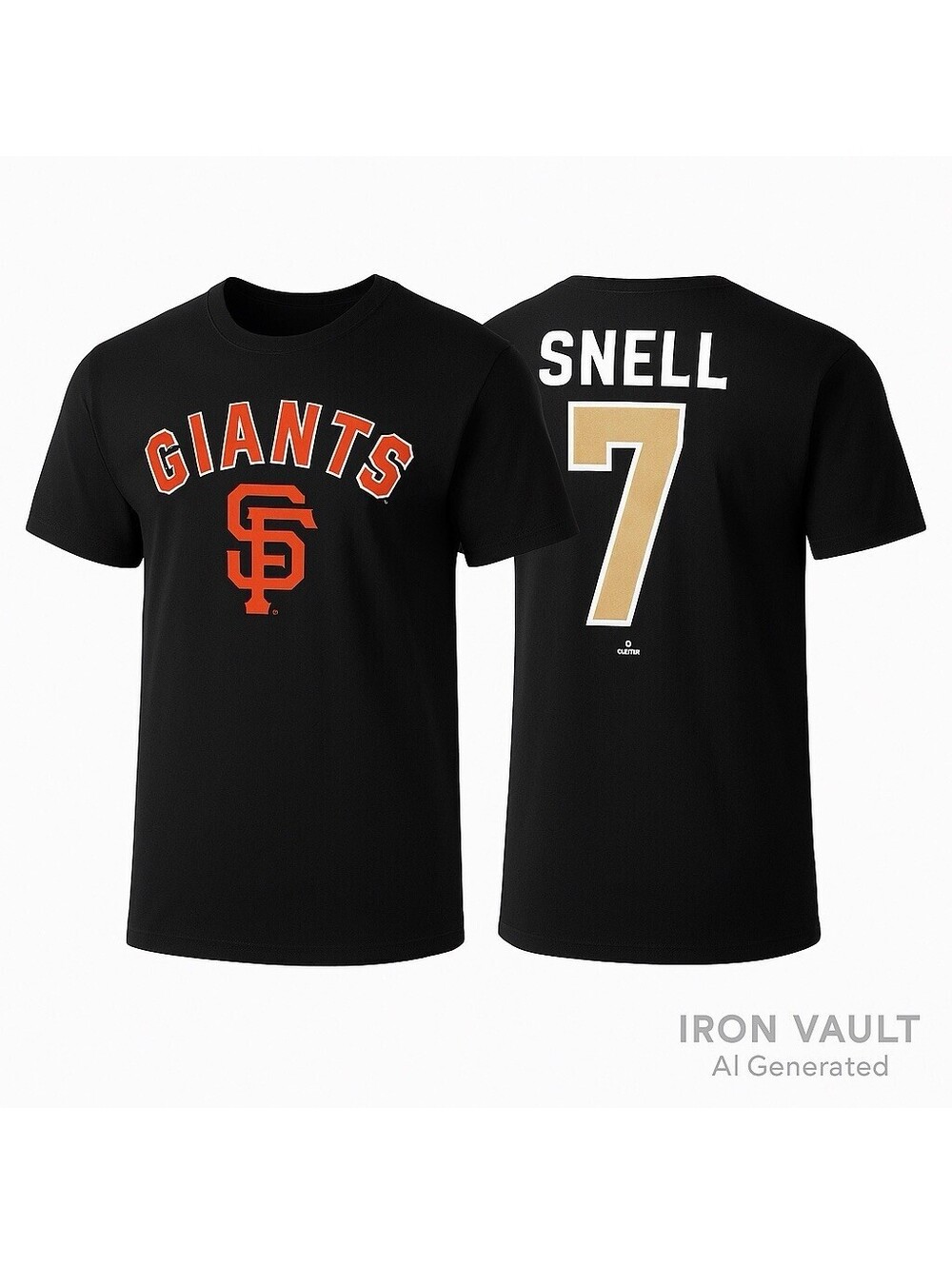 Blake Snell Number 7 Black Fanatics Mens XL T Shirt Defect San Francisco Giants